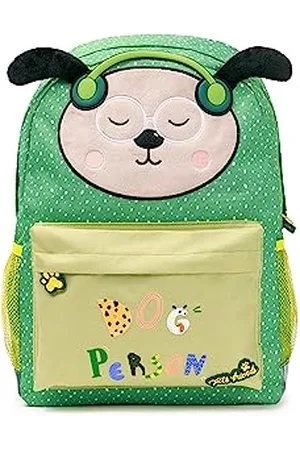 Ambar Sac à dos scolaire Dog Person Green Furry, , Talla única, Décontracté