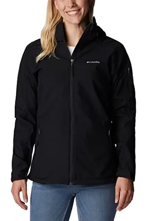 Columbia Cascade Ridge Softshell, Veste Coupe Vent Softshell Femme, Black, Taille XL