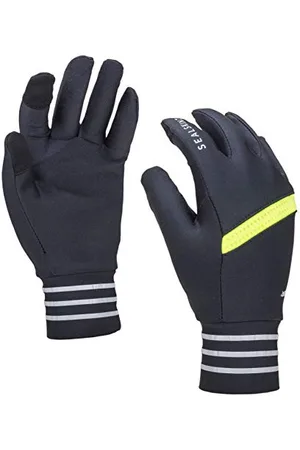 Sealskinz Gants réfléchissants unisexes, noir/jaune fluo, taille XL