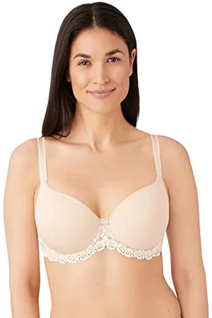 Wacoal Embrace - Soutien-gorge de tous les jours - Moulé - À fleurs - Femme - Beige (Nude) - 95C (Taille fabricant: 95C)