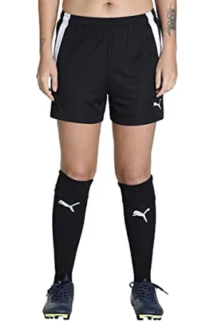PUMA TeamLIGA Shorts, Black- White, Taille L