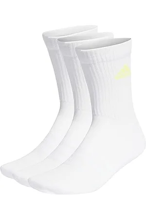 adidas Cushioned, Chaussettes (3 Paires), Blanc/Lucide Cyan/Citron Lucide/Rose Lucide, Xxl, Unisexe-Adulte
