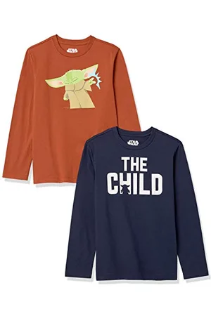 Amazon Disney | Marvel | Star Wars T-Shirts à Manches Longues - couleurs abandonnées Garçon, Lot de 2, , 4 ans