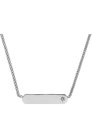 Fossil Collier pour Femme, Collier à Chaînes en Acier Inoxydable