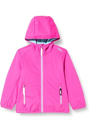 CMP Veste softshell légère pour enfants avec capuche fixe, , 164