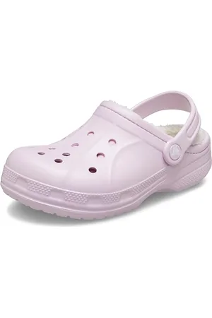 Crocs Unisexe Enfant Ralen Lined Clog K Sabots, Ballerina Pink/Oatmeal, 27/29 EU