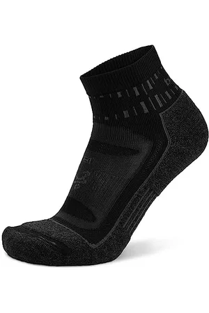 Balega Unisex Blister Resist Quarter Chaussettes de Course, Gris/Noir, X-Large, EU Taille 46-48.5
