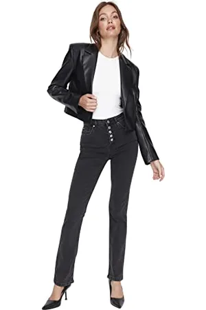 Trendyol Jean évasé, , 70 Femme