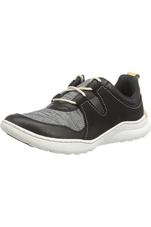 Clarks Femme Teagan Lace Basket, Combi Noir, 37.5 EU