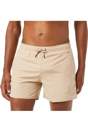 Emporio Armani Swimwear Short pour Homme Eagle Patch Boxer de Bain Jaune Sable Taille 46