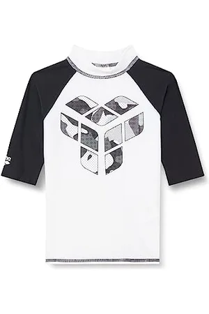 Arena Garçon Unisex Jr Vest S/S Graphic Rash Guard Shirt, , 12-13 Ans EU