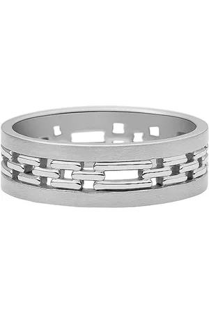 Fossil Bague en Acier Inoxydable pour Homme