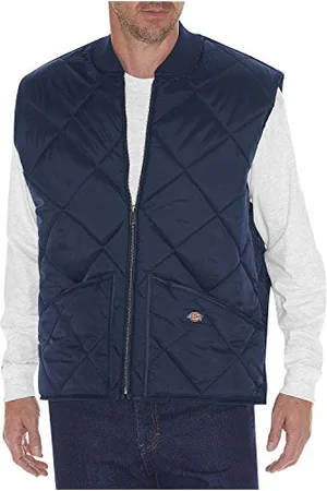 Dickies Quilted Veste sans Manche, Bleu (Dark Navy), Large (Taille Fabricant: L) Homme