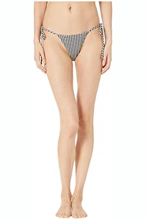 Hurley W Q/D Gingham Surf Bottom Bas De Maillot De Bain Femme, Black, FR : XS (Taille Fabricant : XS)