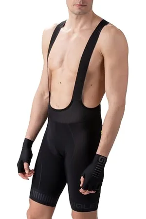 Alé Cycling Pr.r Strada Cuissard à Bretelles, Noir/Gris Anthracite, M Homme