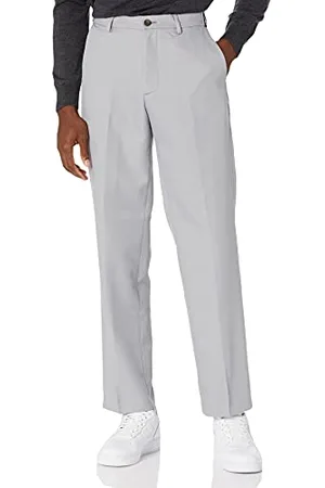 Amazon Pantalon de Costume à Taille Extensible Coupe Classique sans Pinces Homme, , 34W / 34L