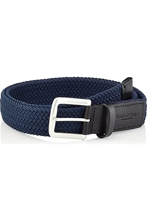 Marc O’ Polo Marc OߴPolo hommes ceinture tressée en tissu, (Total Eclipse), 100 cm