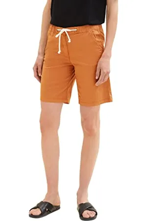TOM TAILOR 1036631 Bermuda Shorts, 31650-Terracotta Brown, 46 Femme