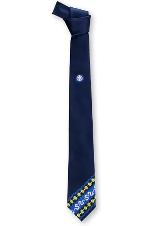 Inter FC nazionale Milano S.p.A Cravate bleue avec logo de et fantaisie de Noël - Élégance nerazzurra pour les fêtes - Produit officiel de, , taille unique