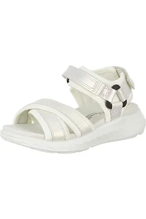 Ecco SP 1 Lite Sandals, White/White Iridescent Shimmer, 27 EU