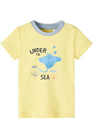NAME IT Nbmhang SS Top Box T-Shirt, Blanc éclatant, 6 Mois Bébé garçon