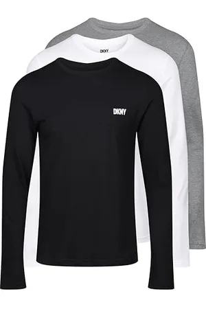 DKNY Haut à Manches Longues pour Homme Coupe ajustée T-Shirt