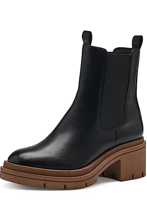Marco Tozzi Femme Damen 2-25460-41 Chelsea, Black/Nature, 38 EU