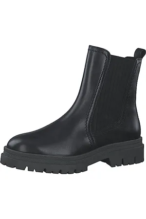Marco Tozzi Femme 2-25425-41 Chelsea, Noir/Kaki, 40 EU