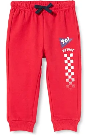 chicco Pantalons Longs (725) décontracté, Rouge, 6 Mois Bébé garçon