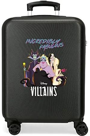 Disney Valise cabine Méchants Incroyablement fabuleuse Noir 38x55x20 cm ABS rigide Serrure à combinaison latérale 35L 2 kgs 4 roues doubles bagage à main