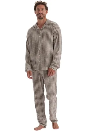 Dagi Regular Waist Microprint Printed Woven Pants Bas de Pyjama, Multicolor, M pour des Hommes