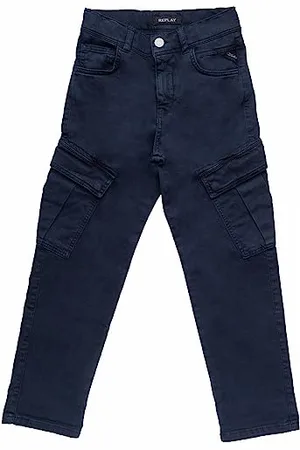 Replay Jean garçon avec Stretch, (Bleu), 14 Ans