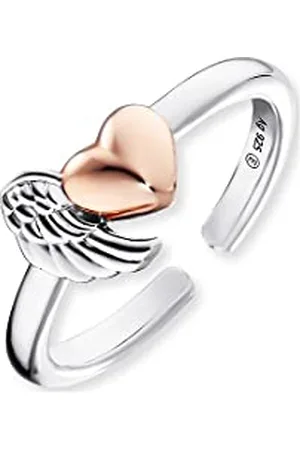 Engelsrufer Anneau Pas un type de métal Pas un bijou femme, , Durchmesser: 17,2 mm - ERR-WINGHEART-BICOR