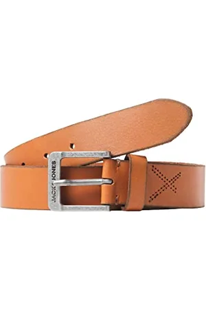 JACK & JONES JACROCK Leather Belt Noos Ceinture en Cuir, , 90 pour des Hommes