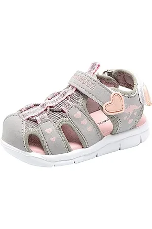 KangaROOS Garçon Fille K-Mini Sandales, Rose/Gris, 28 EU