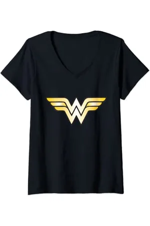 DC Comics Originals Logo DC Wonder Woman classique T-Shirt avec Col en V