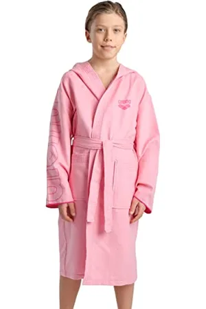 Arena Zeal Plus Junior Peignoir Microfibre Garçons et Filles, Peignoir Microfibre avec Capuche et Poches, Peignoir Unisexe à Séchage Rapide, Confortable et Léger