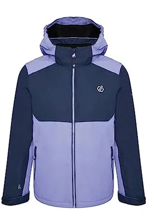 Dare 2B Impose III Jacket Veste de ski enfant, Tissu recyclé imperméable et respirant, Jupe pare-neige, Coutures étanchées, 2 poches basses zippées, Capuche technique ajustable
