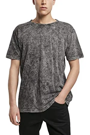 Build Your Brand Acid Washed Short Sleeve Crew Neck T-shirt L
