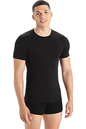 Icebreaker Hommes Anatomica Crewe T-Shirt à Manches Courtes - Laine Mérinos sous-Vêtements - , S