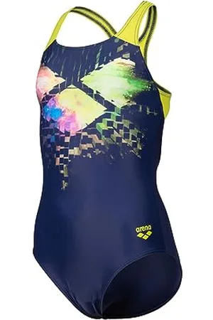 Arena Maillot de Bain avec Doublure Avant Feel Multi Pixels Swim Pro Back pour Filles