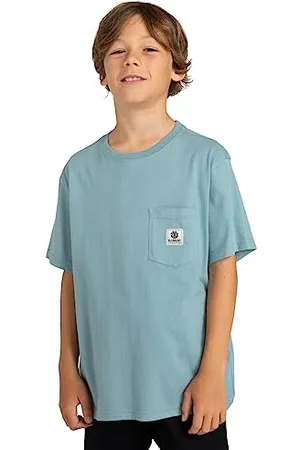 Element Basic - Camiseta Con Bolsillo - Niños 8-16 - XS/8 - Azul