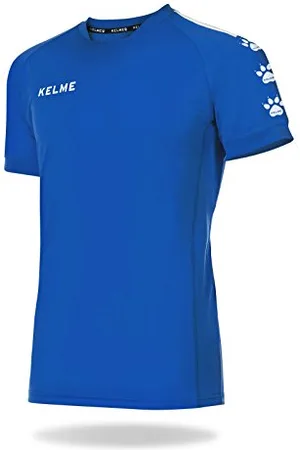 kelme Lince T-Shirt Football, Enfants M Blanc/Bleu Roi