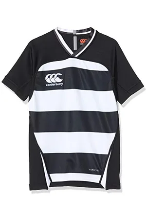 Canterbury Vapodri Evader à Rayures Maillot Rugby Garçon FR : L (Taille Fabricant : 12)