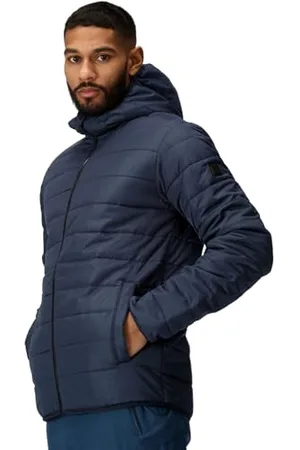 Regatta HELFA Veste matelassée à capuche Homme légère, déperlante et isolante, Bleu, S(UK)/48(EU)