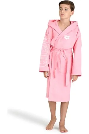 Arena Zeal Plus Junior Peignoir Microfibre Unisexe - Capuche et Poches, Séchage Rapide, Confortable et Léger pour Garçons et Filles