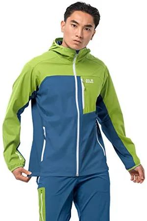 Jack Wolfskin Veste softshell Eagle Peak II pour homme, Homme, Vareuse, 1306911, Bleu indigo, xxl