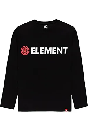 Element Blazin - T-Shirt Manches Longues - Garçon Enfant - Noir.
