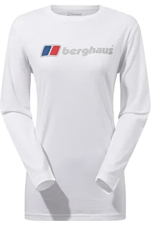 Berghaus T-shirt manches longues Boyfriend avec grand logo pour Femme, , 44