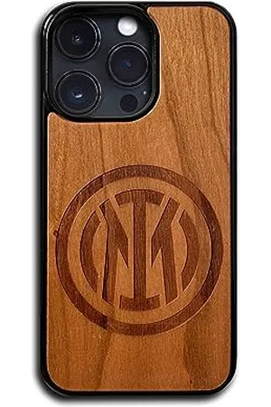 Inter Iconic Puzzles Cover Ufficiale In legno 100% sostenibile, Custodia Compatibile con iPhone 12 e 12 PRO Cover Sottile 6,1, Coque officielle en bois 100% durable, coque compatible avec iPhone 12 et 12 PRO Slim Cover 6.1 Enfant unisexe, Enfant